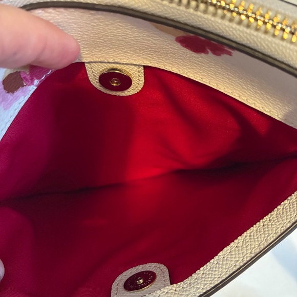 Coach Field Flora Print Crossbody Bag and Wristlet Set Chalk F59848 F86926 - Picture 12 of 16
